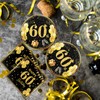 40 PCS 60th Birthday Decorations Black Gold Back in 1964