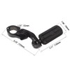 FOVPLUE 1.25" Highway Footpegs,Short Angled Adjustable Highway Pegs w/Mounts for