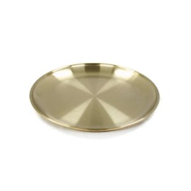 Titanium Set of 2 -Titanium Gold Round Plate 6.7"– Durable, Lightweight & Heat-Resistant