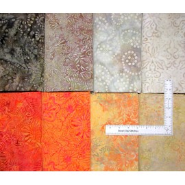 Riley Blake Indonesian Batik Fabric Flower Garden Cotton Riley Blake Set 14 Fat Quarters