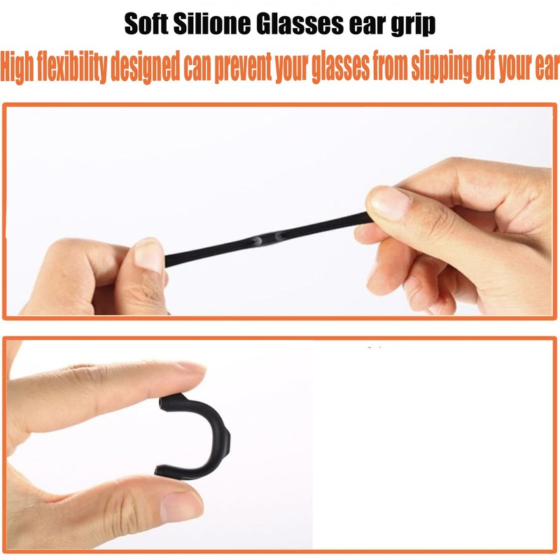 MOLDERP Eyeglass Ear Cushions - Soft Silicone Glasses Ear Grip