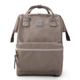 Kah&Kee Leather Backpack for Women and Men 15-inch Laptop Bag | Teacher Professional, Diaper Bag Backpack, Ideal for Work, School, Nurse, College & Travel (Dark Gray, Medium)