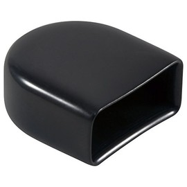Caplugs VRR-375X875-16 VRR Series, Black Vinyl Rectangular Round-End Finishing Cap & Grip, to Fit 0.375" Steel Thickness, Paint Shields, ESD Covers, Dust & Moisture Seals, Pack of 60 (99390593)
