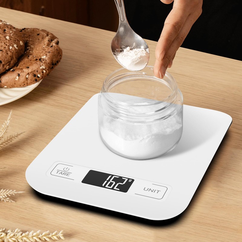 GeeRic Digital Food Scale,Kitchen Scale 22lb/10kg Capacity, 6 Units with