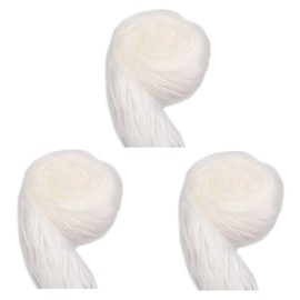 Lezevn White Faux Fur Ribbon Christmas Wide Artificial Fur Fabric Roll Christmas Tree Garlands Decoration Craft Ribbon (3)