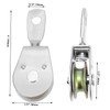 SENJEOK 6 Pack 4 Inch Single Pulley Block, Solid Iron