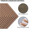 50 Packs 8x10 Inch Cardboard Sheets, Durable White Corrugated Cardboard