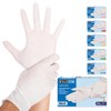 FRANZ MENSCH Hygostar Safe Light Nitrile Gloves, Powder-Free, White, 9/L,