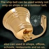 4" Solid Polished Brass Bell Marine Nautical Wall Mounted Hanging