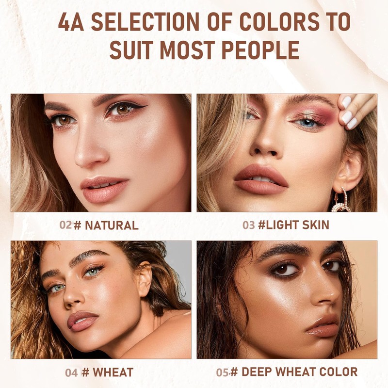 2Pcs Long-Lasting Concealer Foundation Stick, Face Foundation Contour Stick，Creamy Full