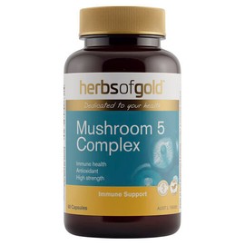 Herbs Of Gold Mushroom 5 Complex 60 Capsules