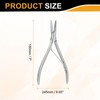 HARFINGTON Hair Extension Pliers 7" Stainless Steel Flat Hair Extension