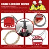 BOZZYS Lockout Tagout Cable Lock | 0.24'' × 71'' Adjustable