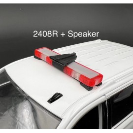 LED Ready Lightbar 1/24 25 27 LED Ready Whelen Edge Lightbar Red W/ Speaker Fire Police Sheriff