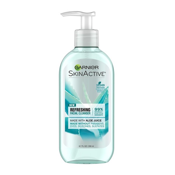 Garnier SkinActive Face Wash with Aloe Juice, For Dry Skin, 6.7 fl. oz (Packaging May Vary), 2 Count