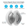 4 Packs Shower Curtain Weights, Magnetic Silicone Wrapped Heavy Duty
