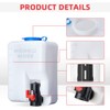 KEMIMOTO Universal Car Windshield Washer Pump Washer Fluid Reservoir Bottle