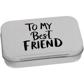 Azeeda 95mm 'To My Best Friend' Metal Hinged Tin/Storage Box (TT00263064)