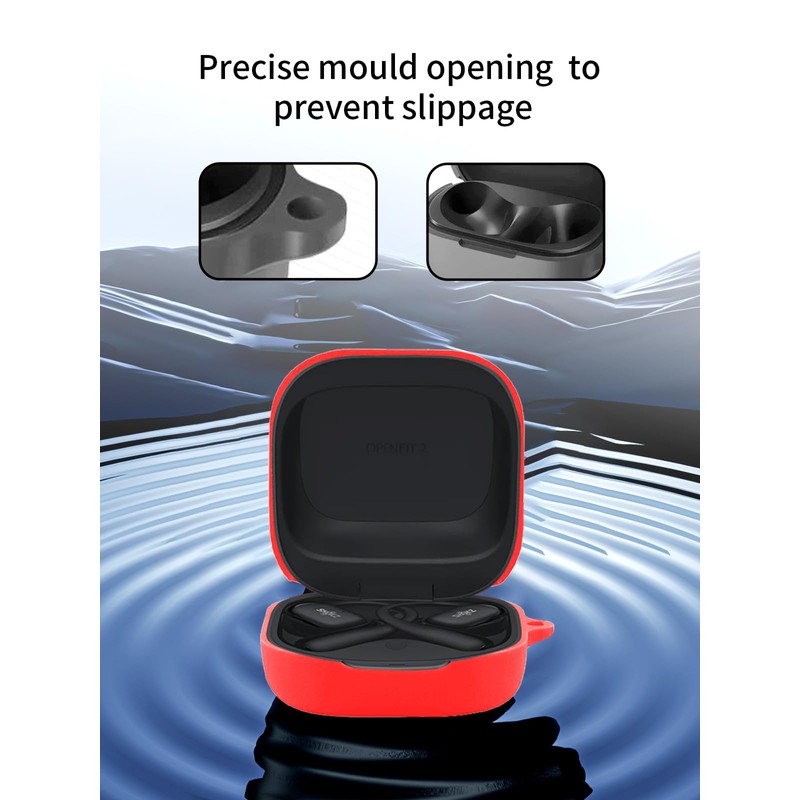 Compatible with SHOKZ OpenFit 2 Active Noise Cancelling Earbuds,Premium Silicone