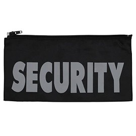 MFH Security Badge Large 27 x 13 cm with Zip, black