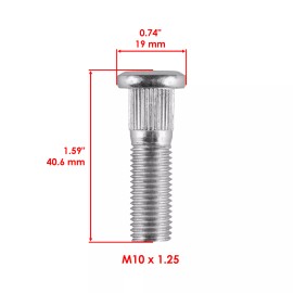 Honda 4 Front Wheel Hub Stud Bolt for Honda TRX450ES TRX450S Foreman 450 4X4 Es 98-01