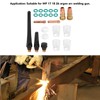 23Pcs TIG Welding Accessory Set Glass Cup Connector Electrode Clamp