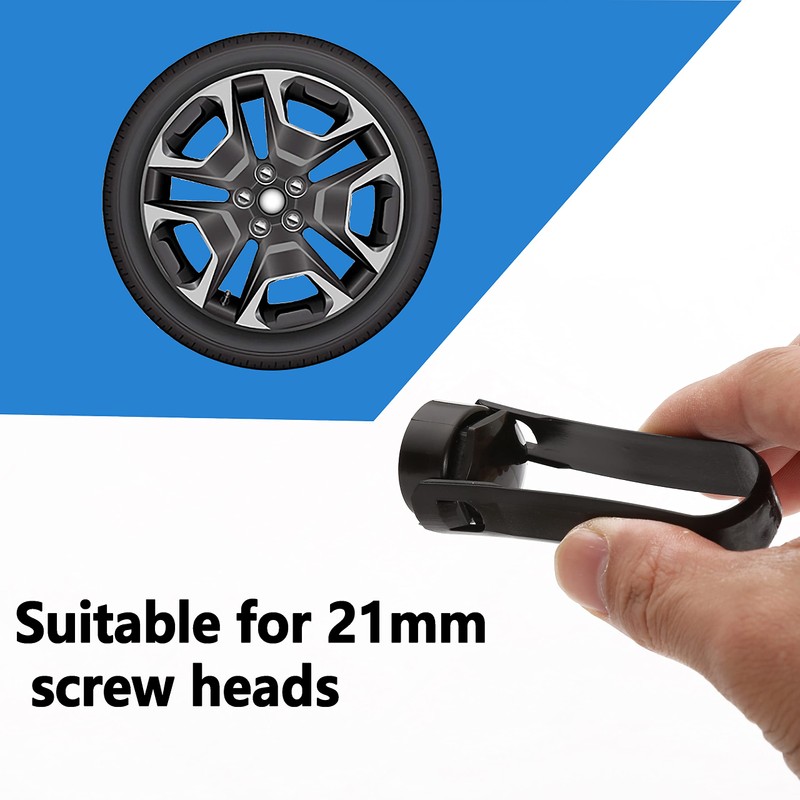 LICQIC 21 mm wheel nut covers, 20 Pcs car wheel