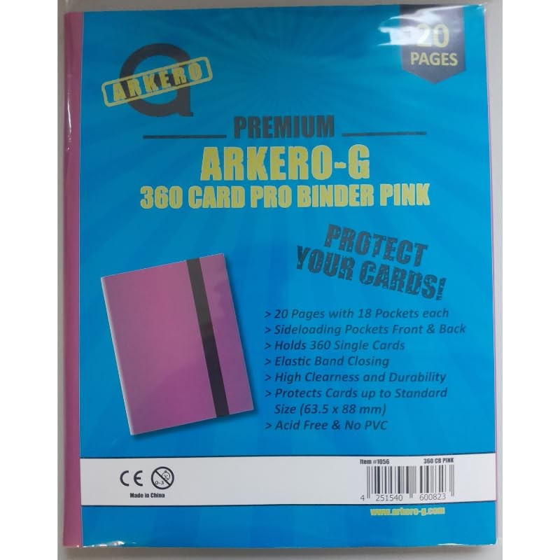 Arkero-G 18-Pocket Pro Binder Album for 360 Cards