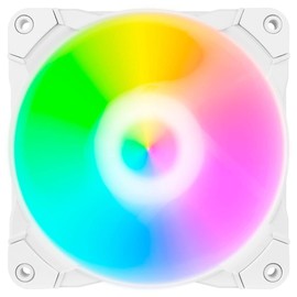 MUNFROST Ventilador Sunflower Blanco 120MM ARGB Compatible con Aura Sync (Necesita Controlador)