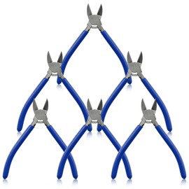 6 Pcs Wire Cutters, 6 inch Dikes Small Wire Cutters Flush Cutters Wire Snips Clippers Diagonal Cutters Side Cutters Cutting Pliers or Jewelry Making, Models, Zip Ties Plastic Wire Snips