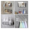 8 Pack Shower Caddy Adhesive Hooks Replacement, Strong sticker Single