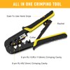 RJ45 Crimp Tool Kit for Cat5 Cat5e Cat6 Modular Plugs