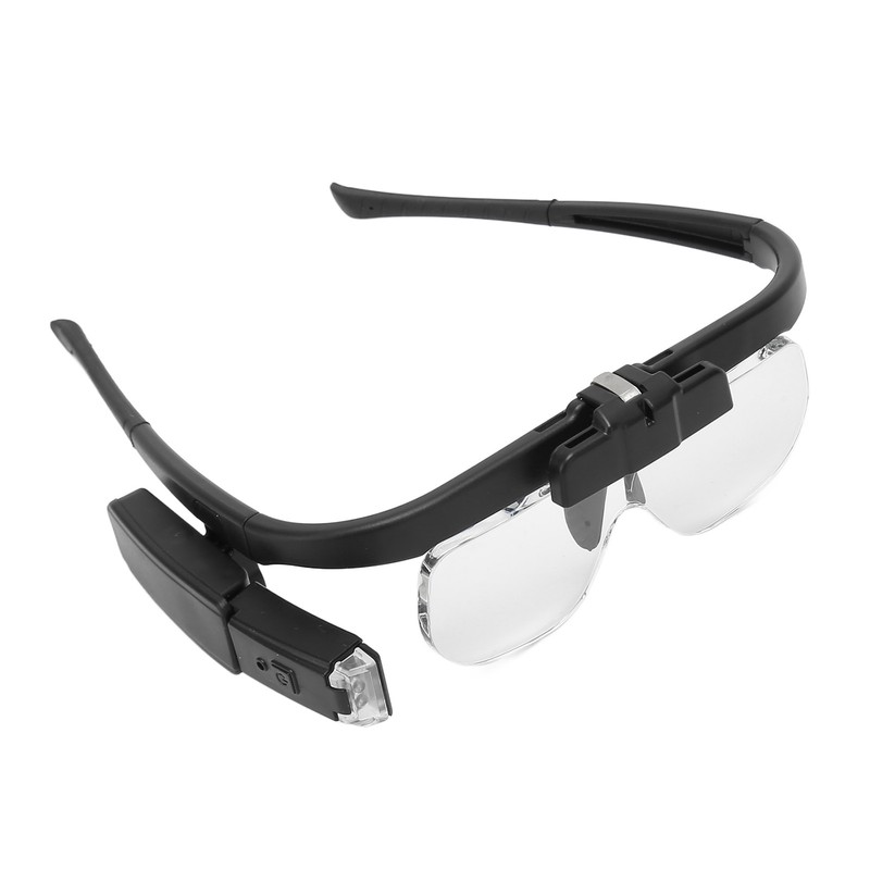Rechargeable Head Magnifying Glasses with LED Light 2 Detachable Lenses