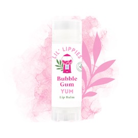 Bubble Gum Yum Lip Balm - Lil' Lippies Kids Chapstick - Stocking Stuffers for kids Fun Unique Christmas gift items for teen tween adult or toddler