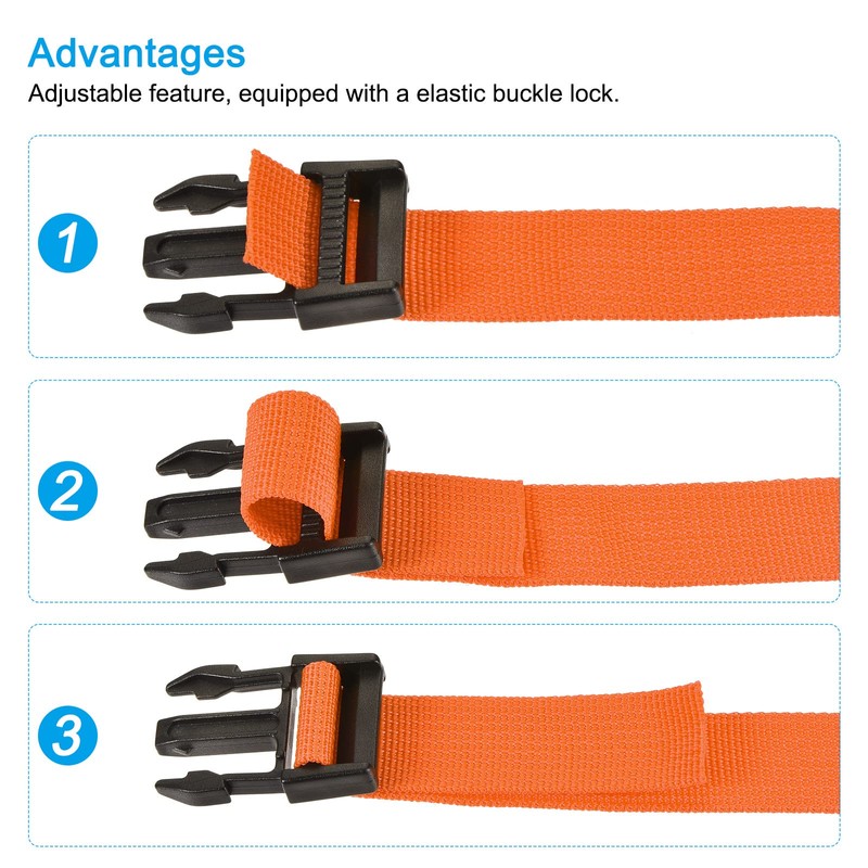 sourcing map Utility Strap with Buckle 1x40 Inch Polyester Quick