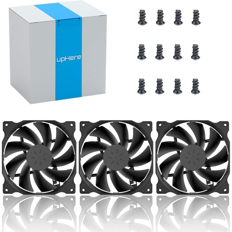 upHere 120mm PWM 4-Pin Case Fan - Ultra Quiet High