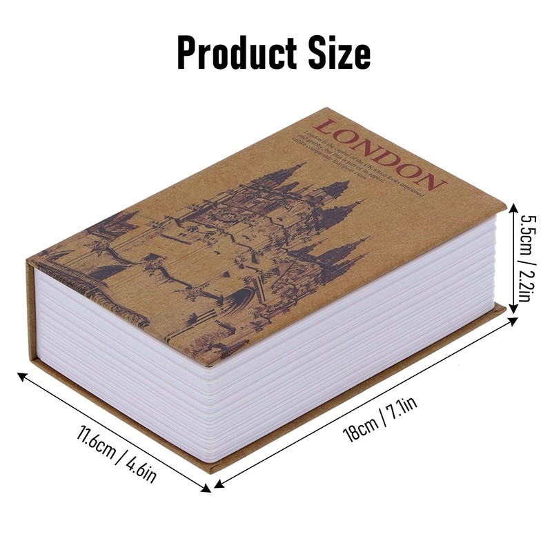 Portable Mini Book Safe Box Real Pages Diversion Book Safe