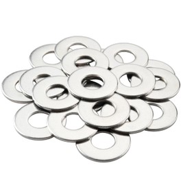 Gendewiner M10 Washers (20 Pack) M10 x 25x1.5mm Large OD Plain Wide Metal Round Flat Spacer Repair Washer 304 Stainless Steel Washers For Screws Bolt
