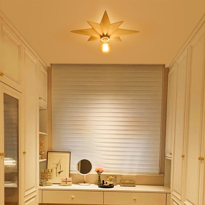 Airposta 16 inch Flush Mount Ceiling Light, Modern Farmhouse White