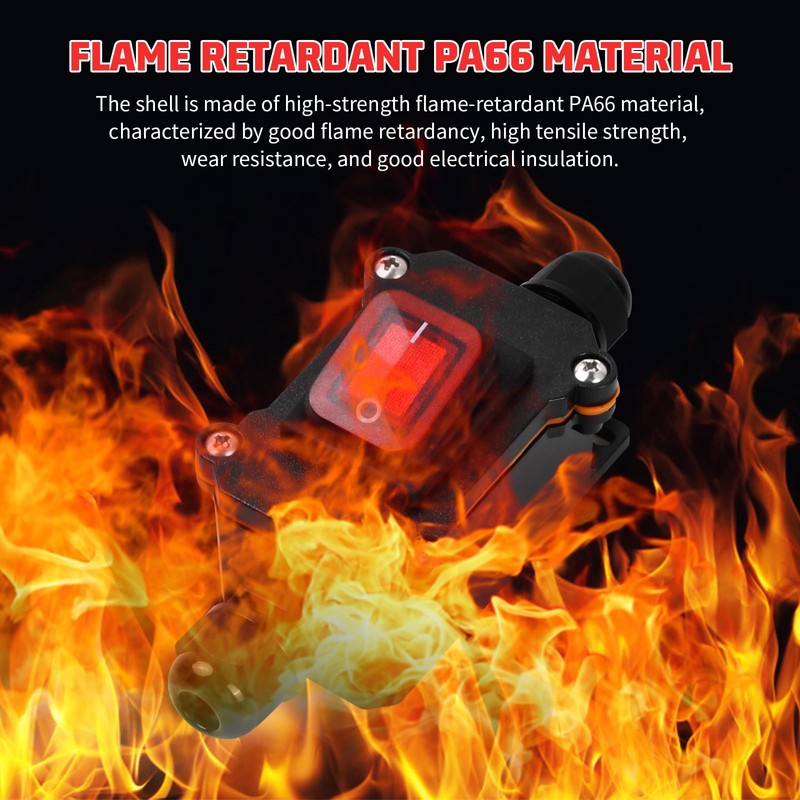 IP66 Waterproof Inline Switch Cable Switch Machine Switch DC 12-24V