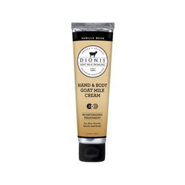 Dionis - Goat Milk Skincare Vanilla Bean Scented Hand & Body Cream (3.3 oz) - Made in the USA - Cruelty-free and Paraben-free
