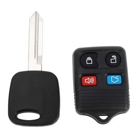 X AUTOHAUX 315MHz CWTWB1U345 Keyless Entry Remote Ignition Transponder Key Fob for Ford for Mustang 1999-2004 for Ford Focus 2000-2005 4C Chip 4 Buttons