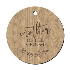 Wooden Wedding Dress Hanger Tag for Bride/Bridesmaid/Flower Girl/Maid of Honour/Mother of the Bride/Groom (Mother of the Groom)