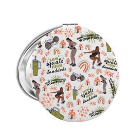 FAADBUK Fitness Lover Gift Workout Gift Exercise Gifts Gym Coach Gifts Fitness Girl Makeup Mirror for Her (Low High Mirror)