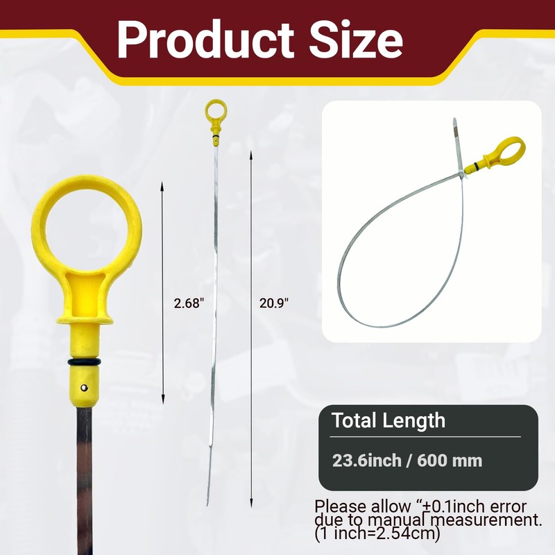 CJ5Z-6750-A Engine Oil Dipstick Compatible with Ford Edge Escape Explorer