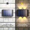 Solar Up and Down Outdoor Wall Lights for Garden Decoration