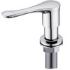 BZOOSIU Kitchen Sink Soap Dispenser Chrome, Solid Brass Pump Head