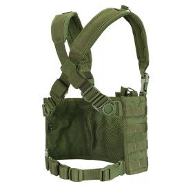 Condor MCR4 Tactical Modular MOLLE Panel Hunting Range Harness OPS Chest Rig - OD Green