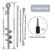 Molvyan 18 inch Ground Anchor Heavy Duty Earth Anchors Screw