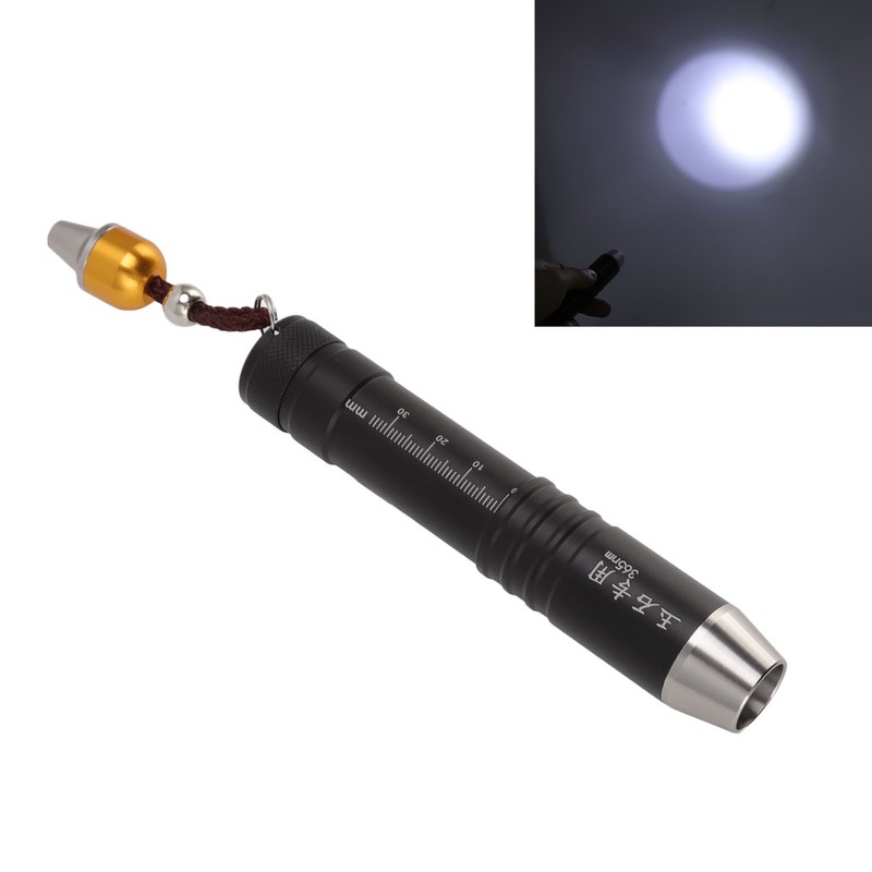 Identification Flashlight Small Diameter Triple Light Source Prevent Counterfeit Jade